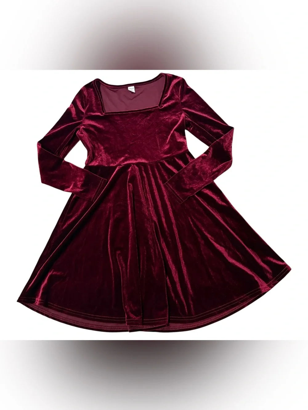Velvet Cranberry Long Sleeve Dress Size 11